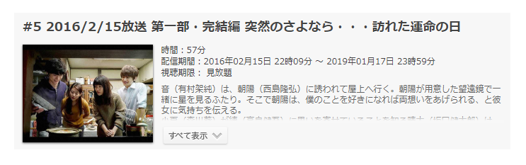 いつかこの恋を思い出してきっと泣いてしまう 有村架純 高良健吾主演 のドラマ動画 1話 10話 最終回 を見放題で視聴する方法 ドラまる