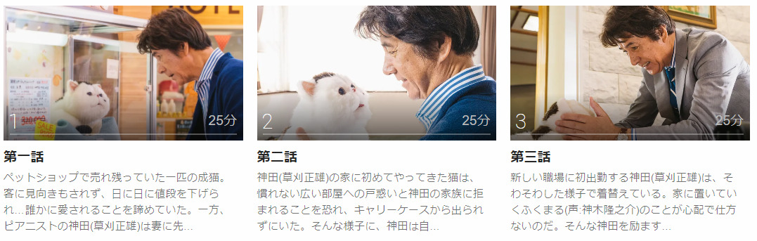 「おじさまと猫」のドラマ動画（1話～12話＜最終回＞）
